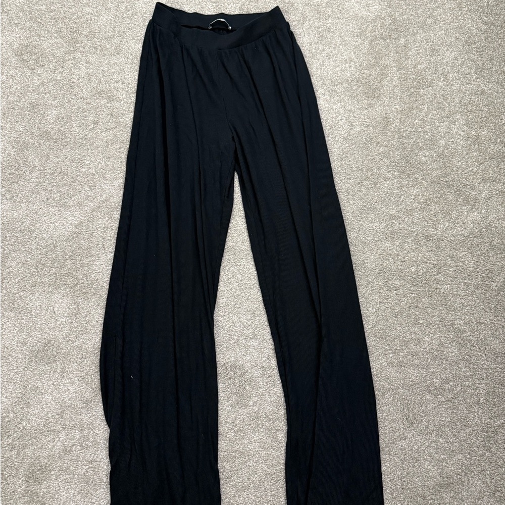 Abercrombie & Fitch Black Wide Leg pajama Pants